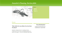 Desktop Screenshot of jeanettescleaningservice.com