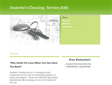 Tablet Screenshot of jeanettescleaningservice.com